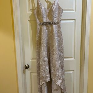 Elegant Cream Evening Dress